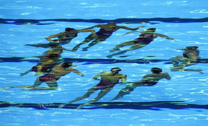 Equipo De Natación Sincronizada. Combo Libre. Shanghai
