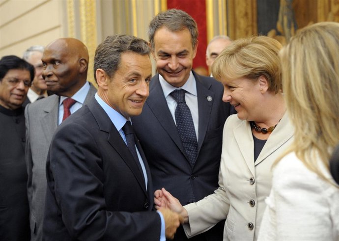 Sarkozy, Zapatero Y Merkel