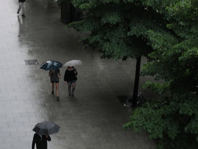 Lluvia En Zaragoza