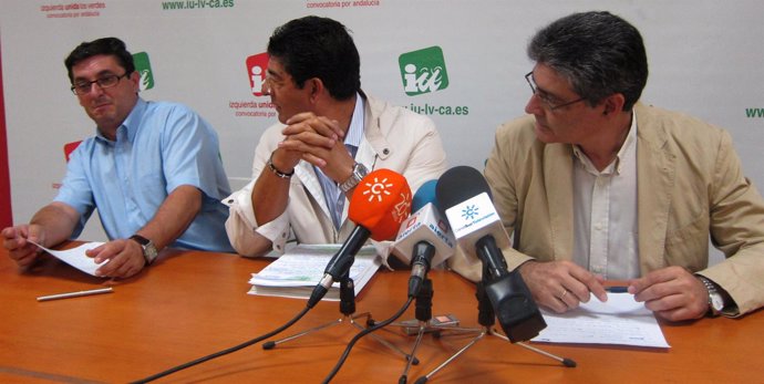 José Luis Centalla, Diego Valderas Y José Luis Pérez Tapias, En Rueda De Prensa