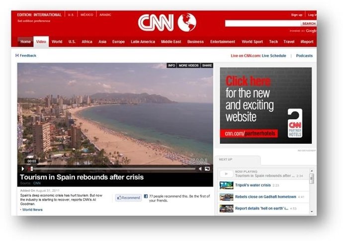 Imagen Retransmitida En La CNN