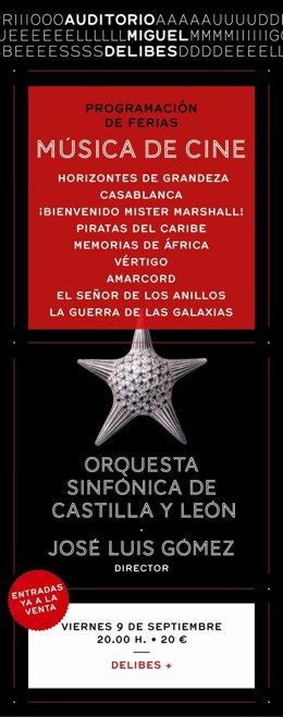 Cartel Del Concierto De La Oscyl De Música De Cine