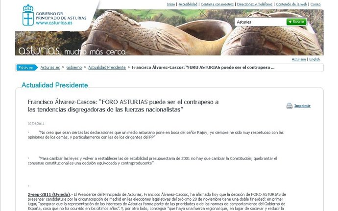 Página Web Del Principado