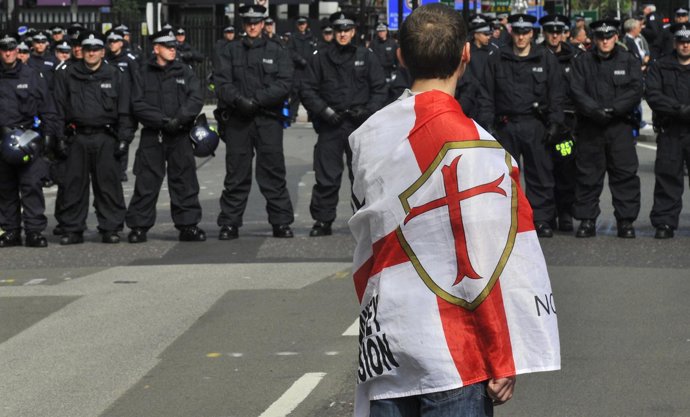Protesta De La Ultraderechista EDL En Londres