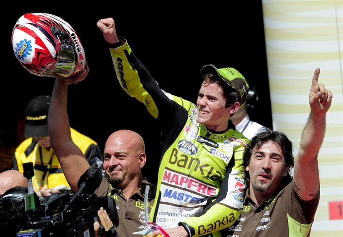 Nico Terol Celebra La Victoria En Montmeló