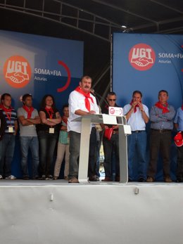 El Secretario General De FIA-UGT En Cyl, Manuel López, En La Fiesta De Rodiezmo
