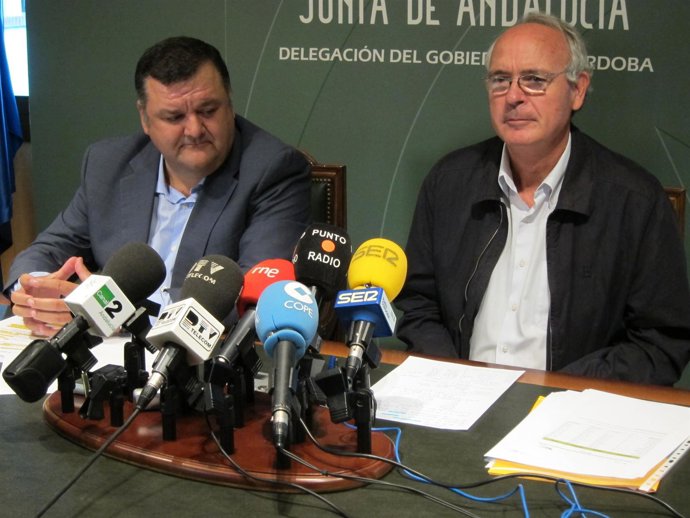 Zurera Y Casero Durante La Rueda De Prensa