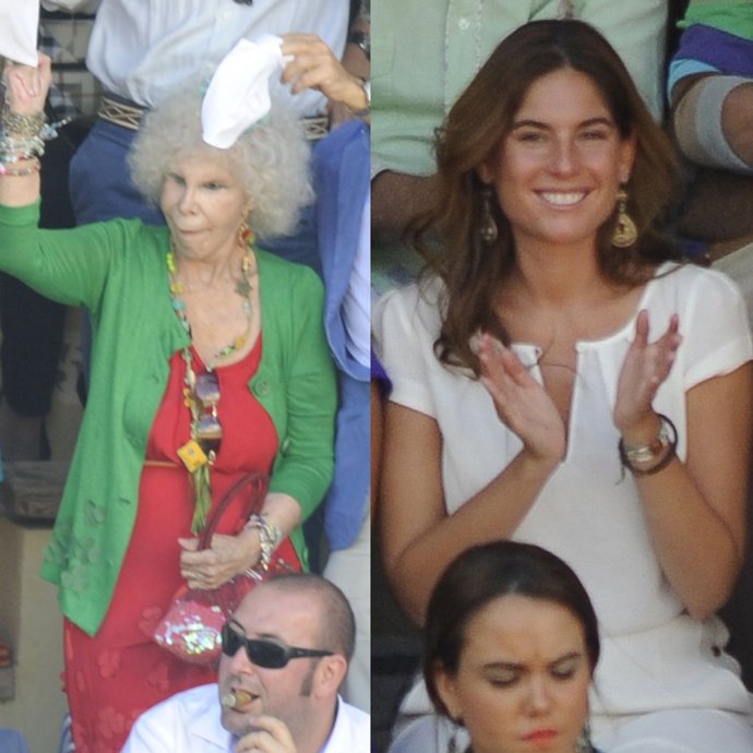 Montaje La Duquesa De Alba Y Lourdes, La Novia De Francisco Rivera