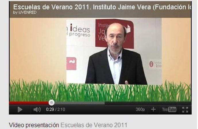 Vídeo De Rubalcaba Para El Instituto Jaime Vera