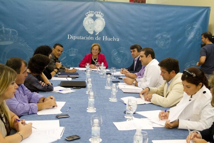 Reunión Del Equipo De Gobierno Socialista En La Diputación De Huelva