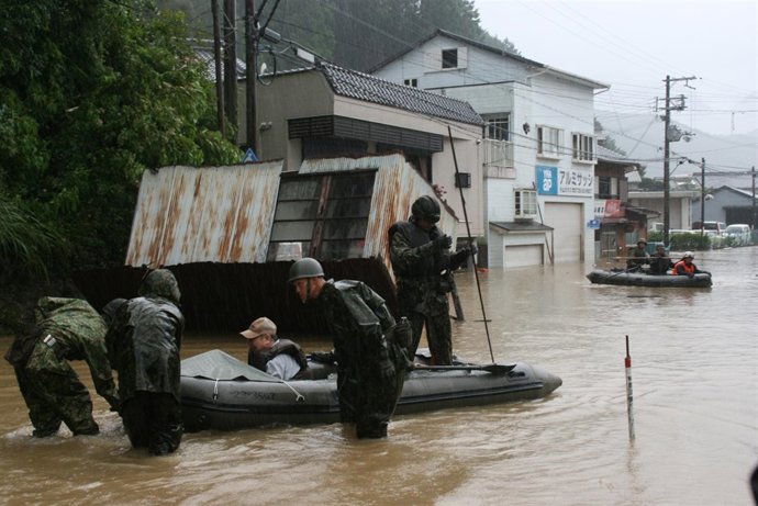 El Tifón Talas Golpea Japón
