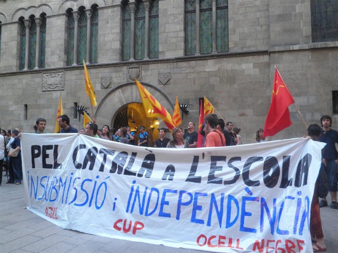 Concentración Contra La Sentencia Del TSJC Contra El Catalán