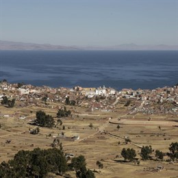 Lago Titicaca en Bolivia