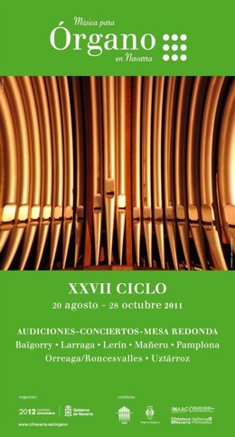 Cartel Del Ciclo De Música Para Órgano.