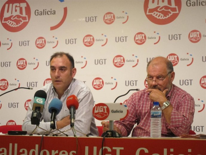 Marcelino Brea Y Raúl Gómez, FETE-UGT En Rueda De Prensa