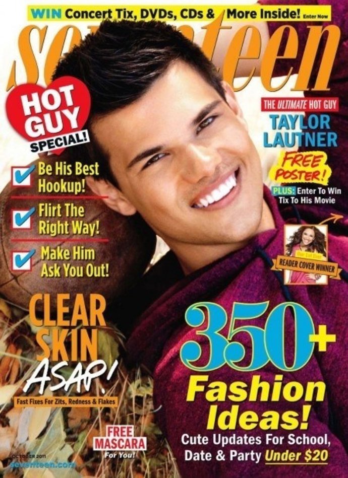 Taylor Lautner En La Portada De Seventeen