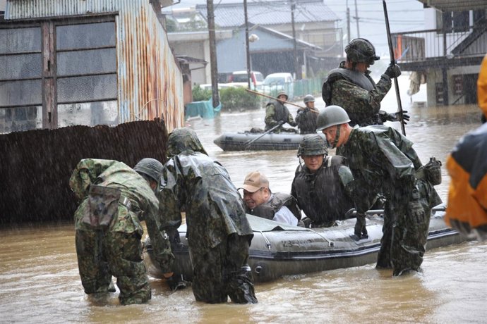 El Tifón 'Talas' A Su Paso Por Japón