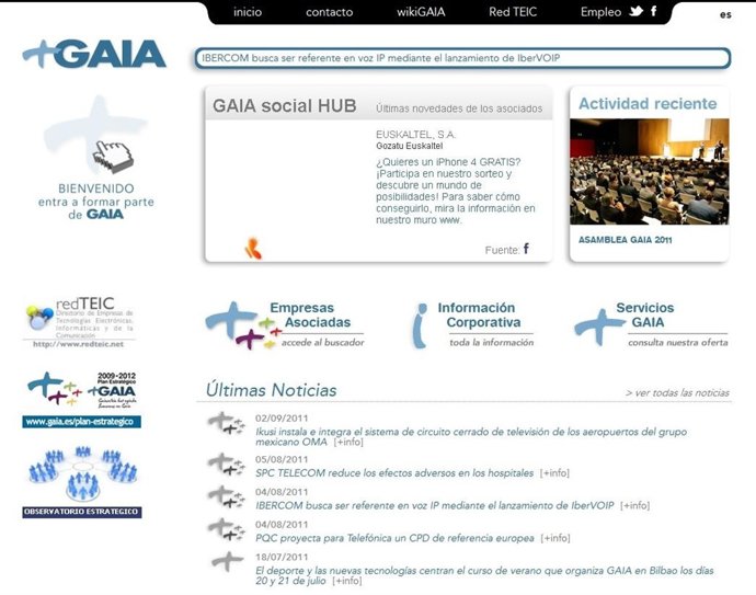 Página Web De Gaia 