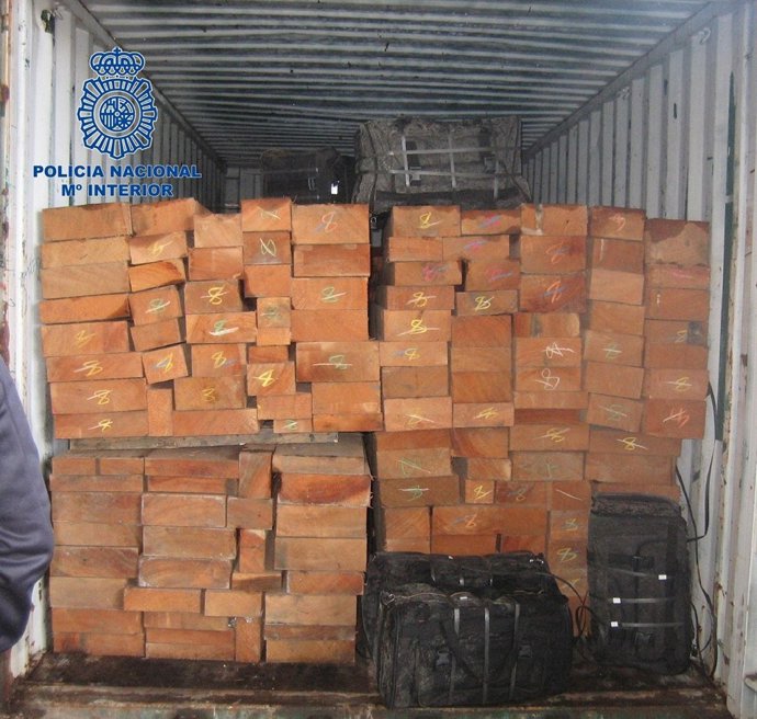 Droga Intervenida En El Contenedor