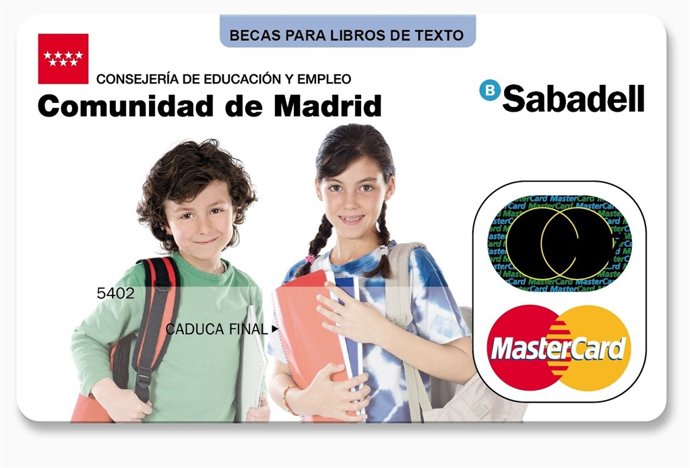 Tarjeta Beca De Libros De La Comunidad De Madrid