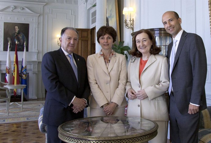  FÉLIX SANZ ROLDÁN, MAGALI VAISSIERE, PETRA MATEOS Y JUAN JUNQUERA 