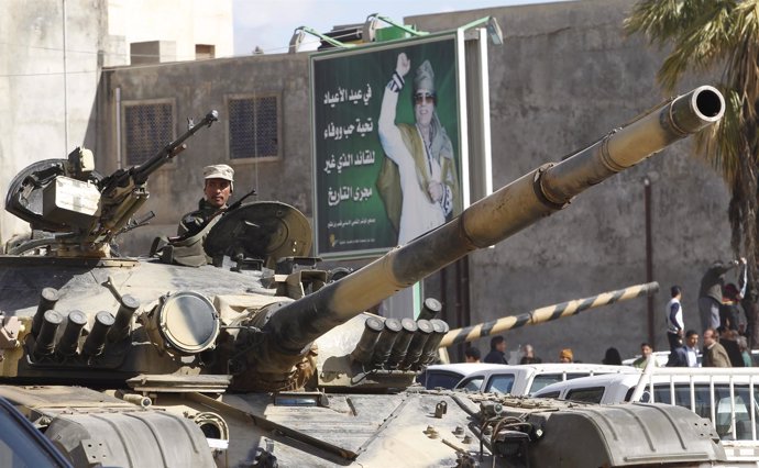 Militares Leales Al Líder Libio Muamar Gadafi
