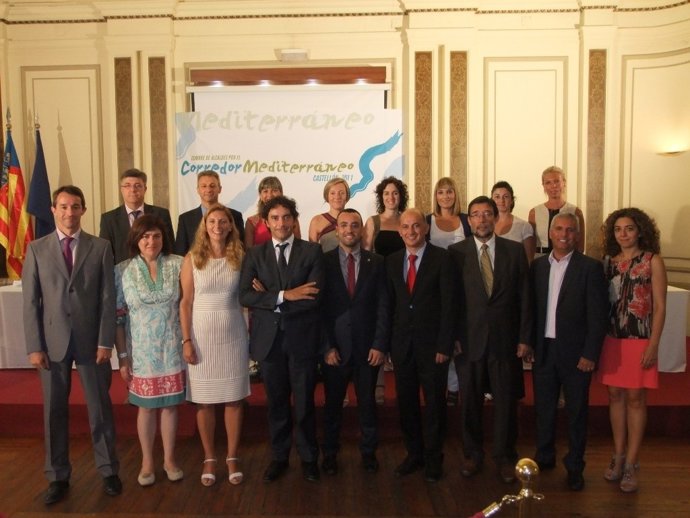 Miembros Del PSPV En La Cumbre Por El Corredor Mediterráneo