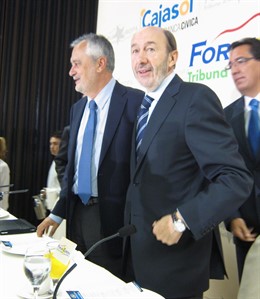 José Antonio Griñán Y Alfredo Pérez Rubalcaba, Este Jueves