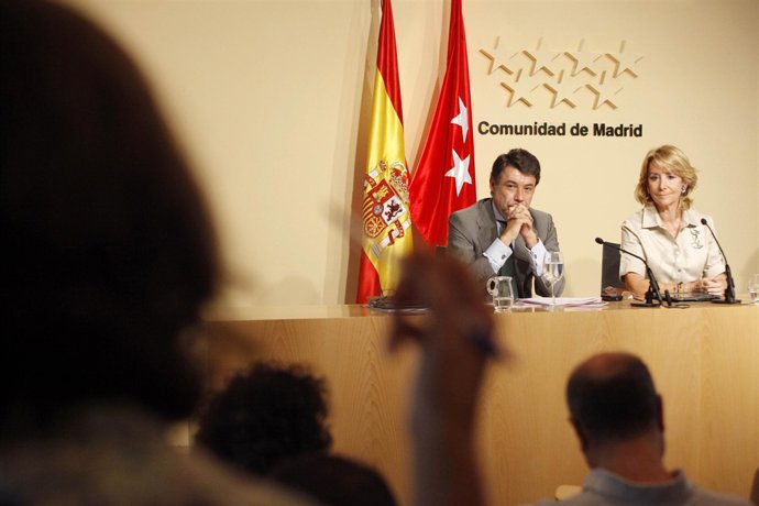 Ignacio González Y Esperanza Aguirre En El Consejo De Gobierno