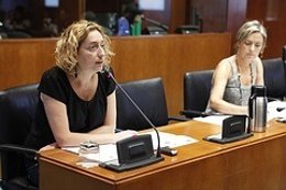 Patricia Luquin (Izda.) Y Nieves Ibeas (Dcha.), De IU Y CHA.