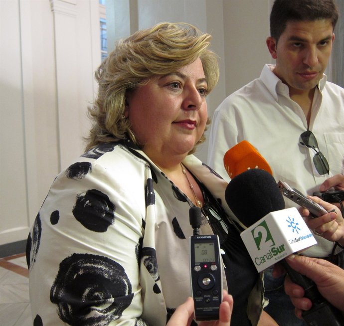 La Consejera De Agricultura Y Pesca,  Clara Aguilera, Hoy En Sevilla.