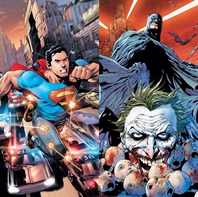 Portadas De Batman Y Superman De DC Comics