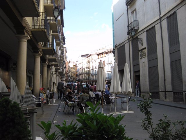 Terrazas en la ciudad de Teruel