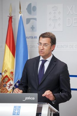 Alberto Núñez Feijóo, En Rueda De Prensa, Tras El Consello De La Xunta