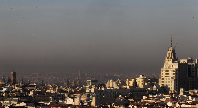 Imagen de la contaminación en Madrid