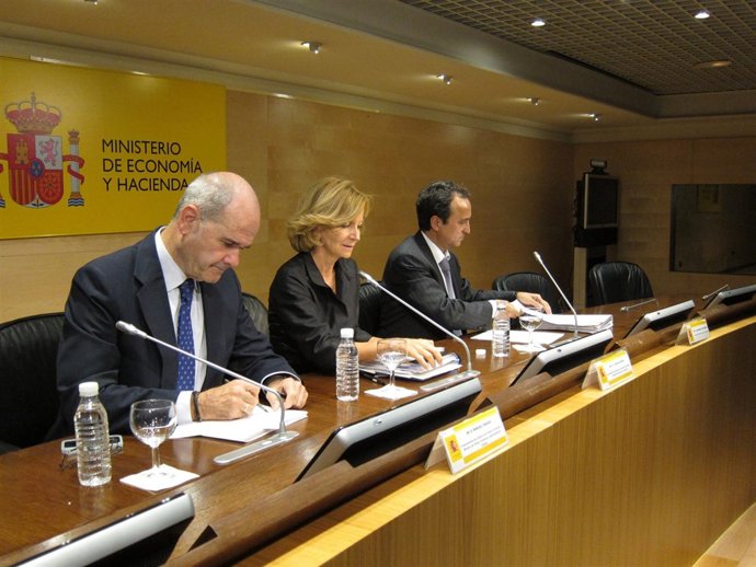 Elena Salgado Tras La Conferencia De Política Fiscal Y Financiera