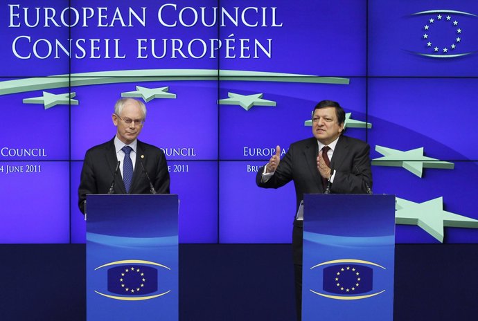 Van Rompuy Y Barroso En Bruselas