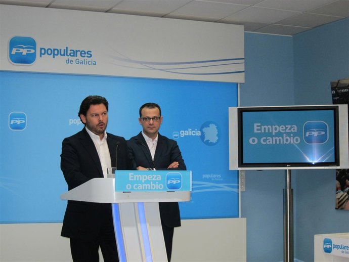 Rodríguez Miranda Y Gómez Alonso En La Sede Del Ppdeg