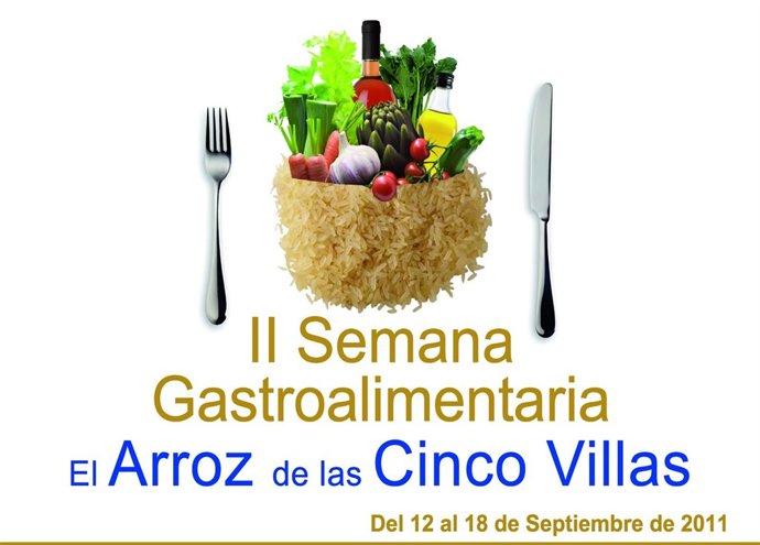 Cartel Anunciador De La II Semana Gastroalimentaria De Las Cinco Villas