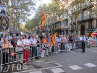 El PP critica la presencia de la 'estelada' en el monumento a Casanova