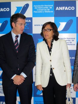La Titular Del MARM, Rosa Aguilar Y El Presidente De La Xunta