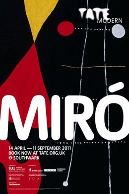 Poster De La Muestra De Miro En La Tate De Londres