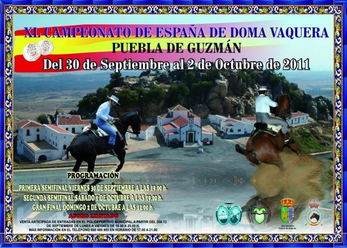 Cartel Del Campeonato De España De Doma Vaquera. 