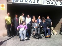 Victoria se sube a una silla de ruedas