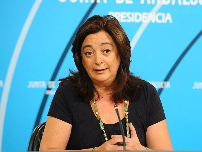 Mar Moreno, En Una Rueda De Prensa Tras El Consejo De Gobierno