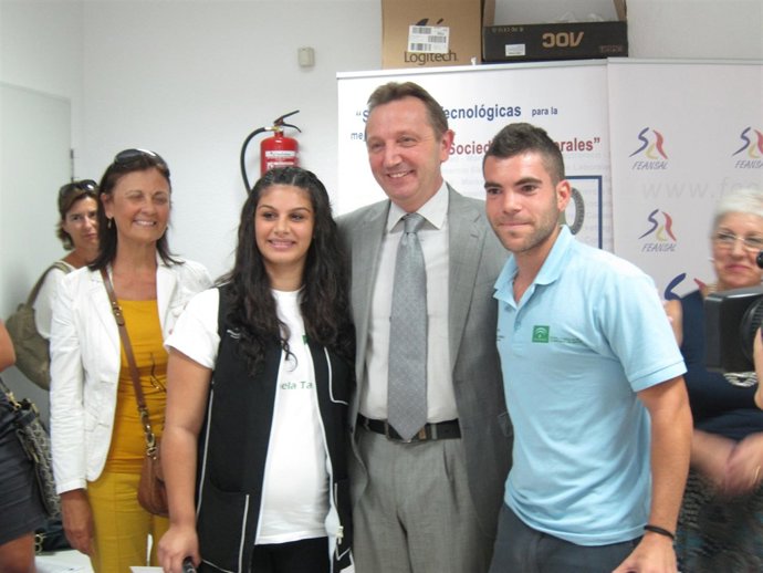 El Consejero De Empleo, Manuel Recio, En Un Acto En El Polígono Sur