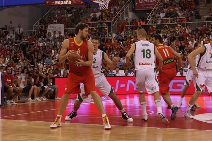 Pau Gasol. España- Eslovenia