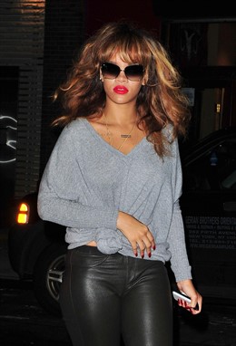 NEW YORK, NY - SEPTEMBER 11:  Rihanna Seen On The Streets Of Manhattan On Septem