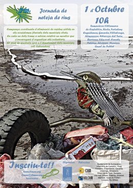 Cartel De La Jornada De Limpieza De Ríos