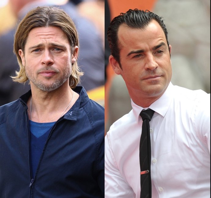 Brad Pitt Y Justin Theroux 